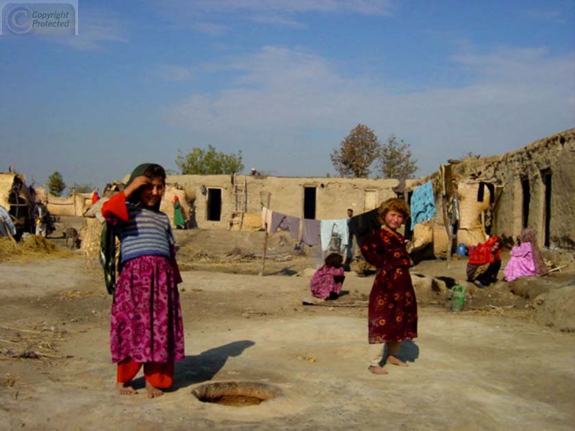 Two Girls in Housing area